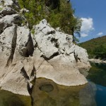 Rocks in Neretva river