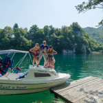 Renting a boat on Plivsko jezero