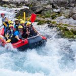 Rafting in rapids of the Neretva river