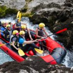 Rafting in rapids of the Neretva river